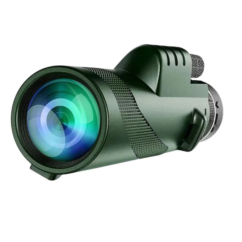 80X100 HD ZOOM Powerful Monocular Telescope Portable Binoculars Long Range Telescope Hunting Camping with Tripod Phone Clip